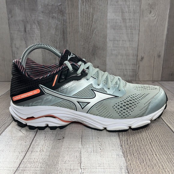 Mizuno Wave Inspire 15 Women's Running Shoes Sky Gray Silver Size 8.5 J1GD194403 - Picture 5 of 14